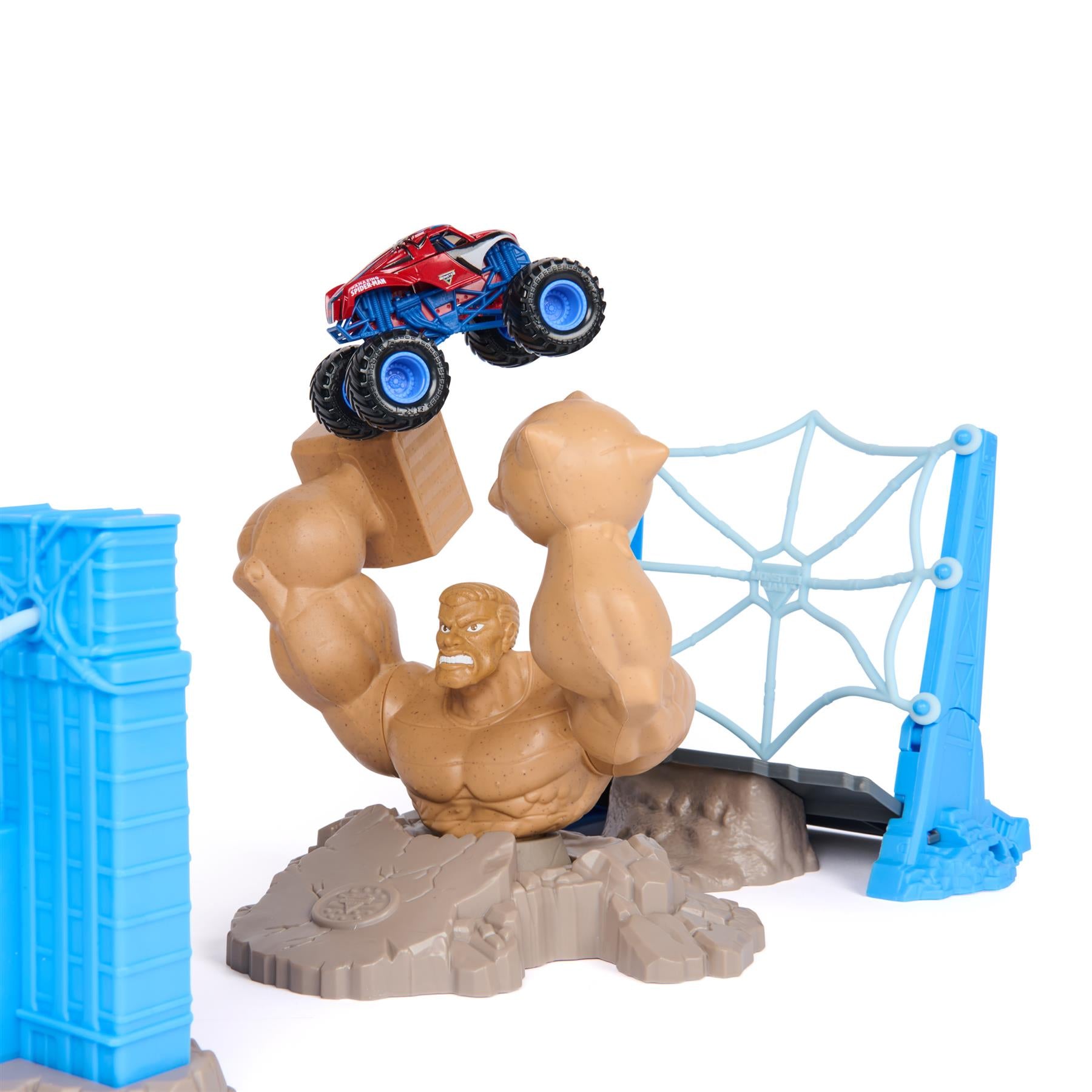 Marvel Spiderman Monster Jam 1:64 Playset