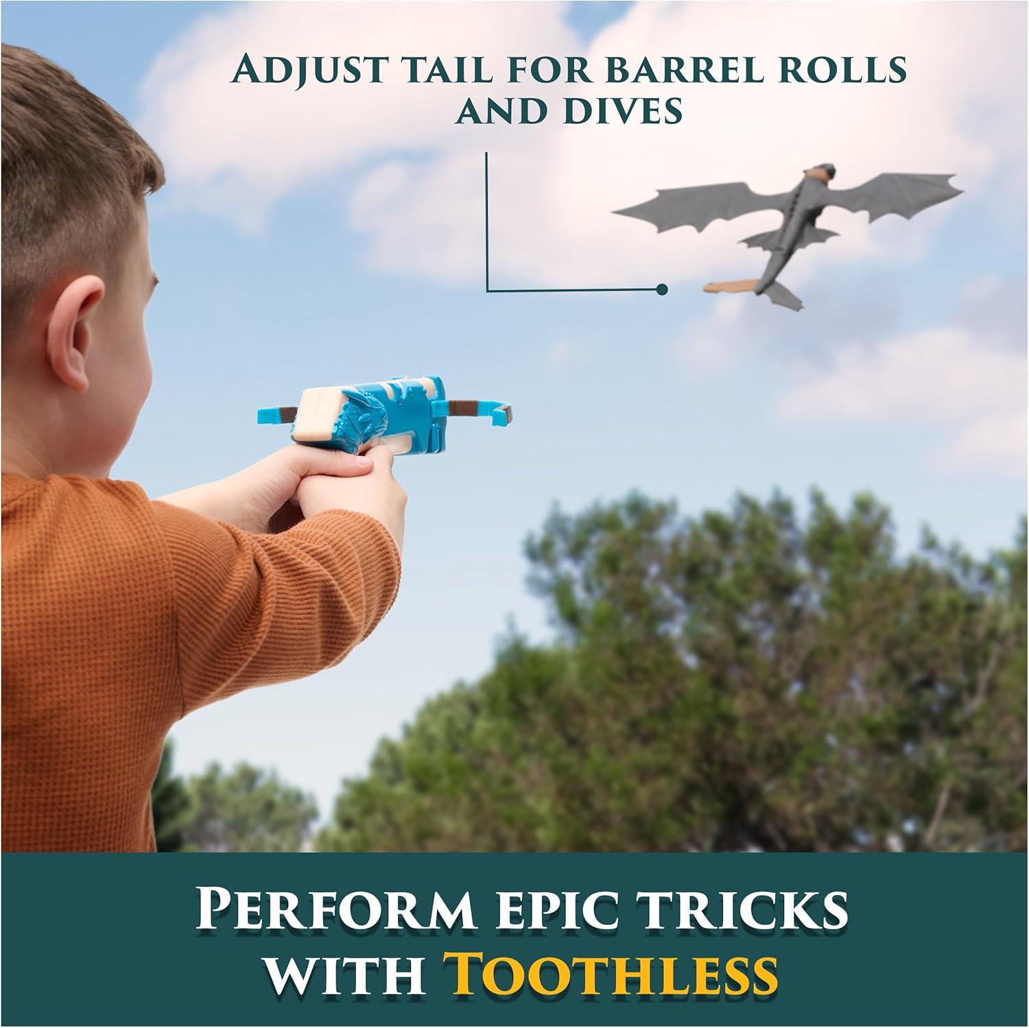 How to Train Your Dragon Toothless Crossbow Launch Flying Stunt Glider