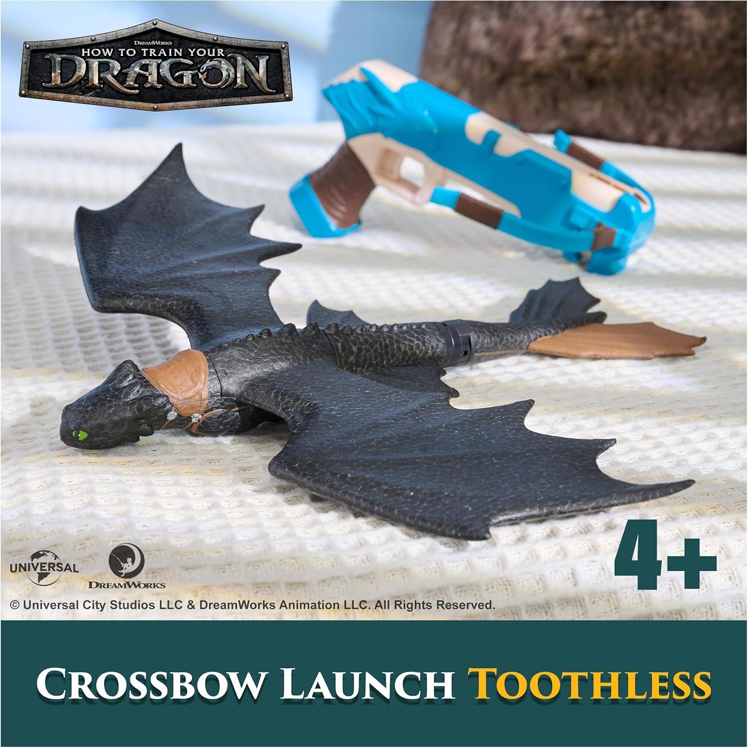 How to Train Your Dragon Toothless Crossbow Launch Flying Stunt Glider