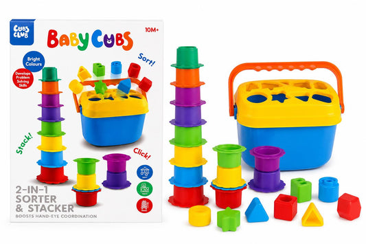 Cubs Club Baby Cubs 2-in-1 Sorter & Stacker
