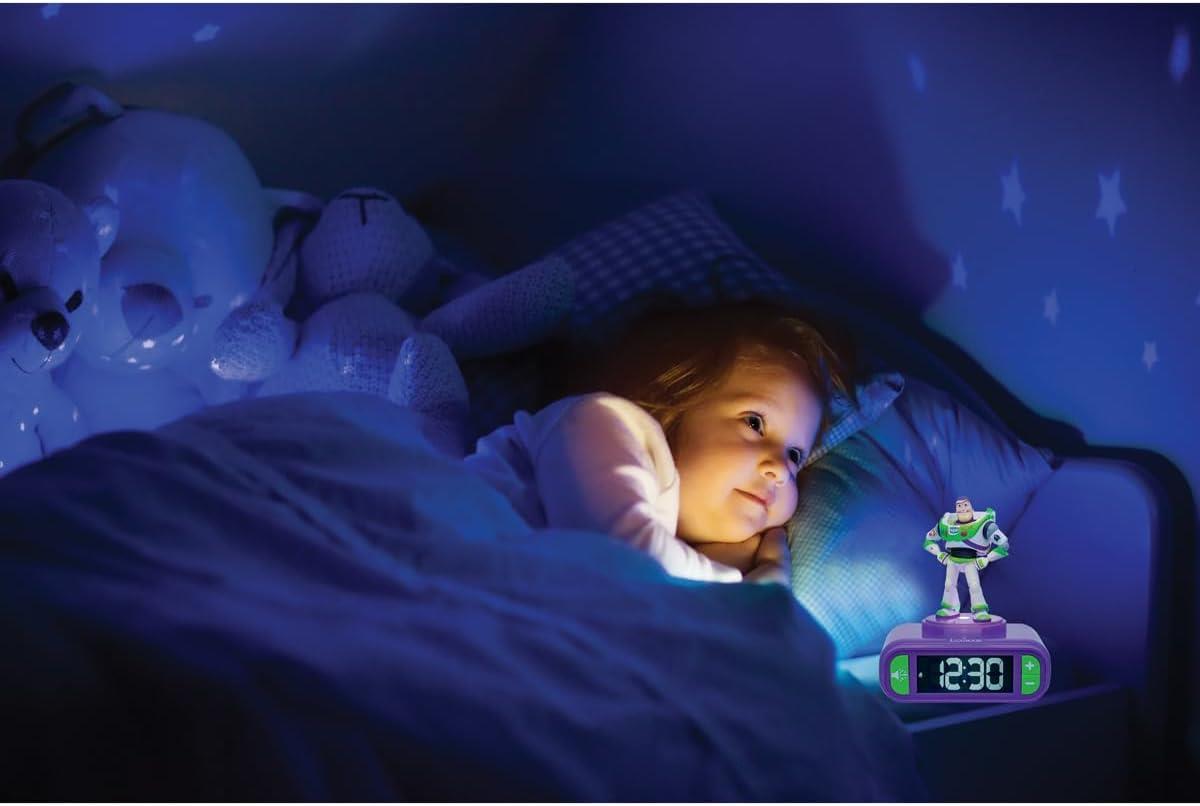 Toy Story 5 Buzz Night Light Alarm Clock with Sounds