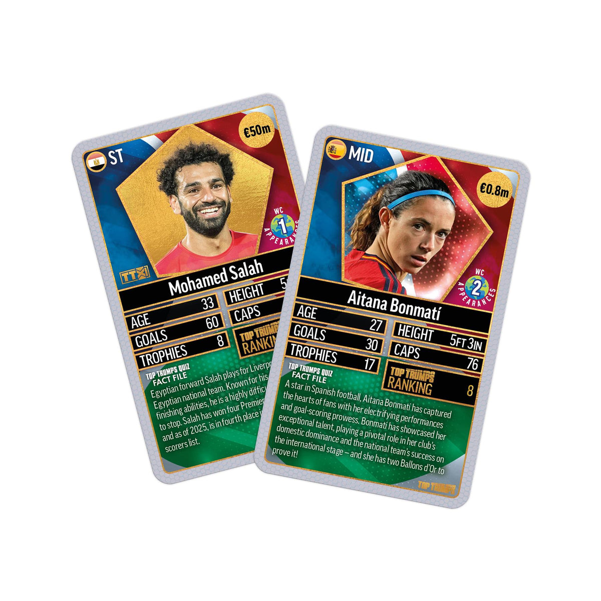 Top Trumps World Football Stars Top 200 Card Game – Chrome Silver Pack