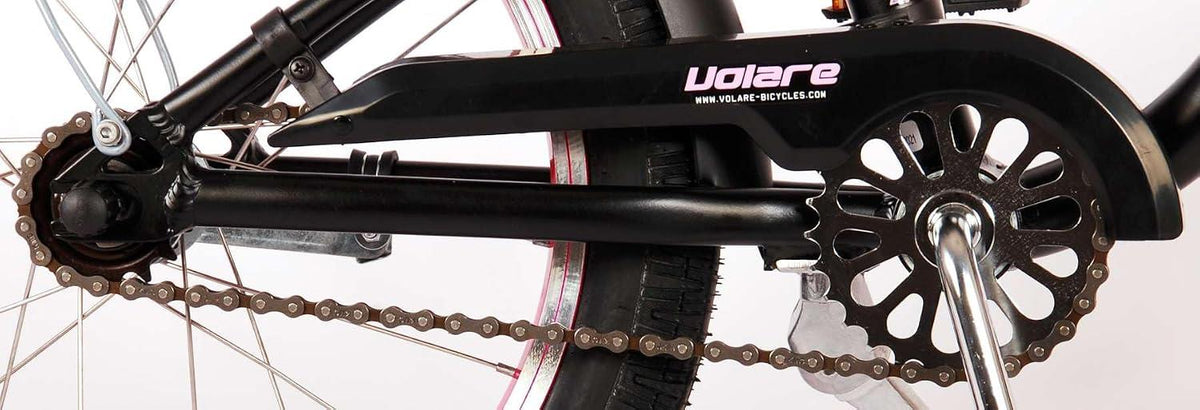 Volare Miracle Cruiser 18-Inch Girl's Bike - Matte Black