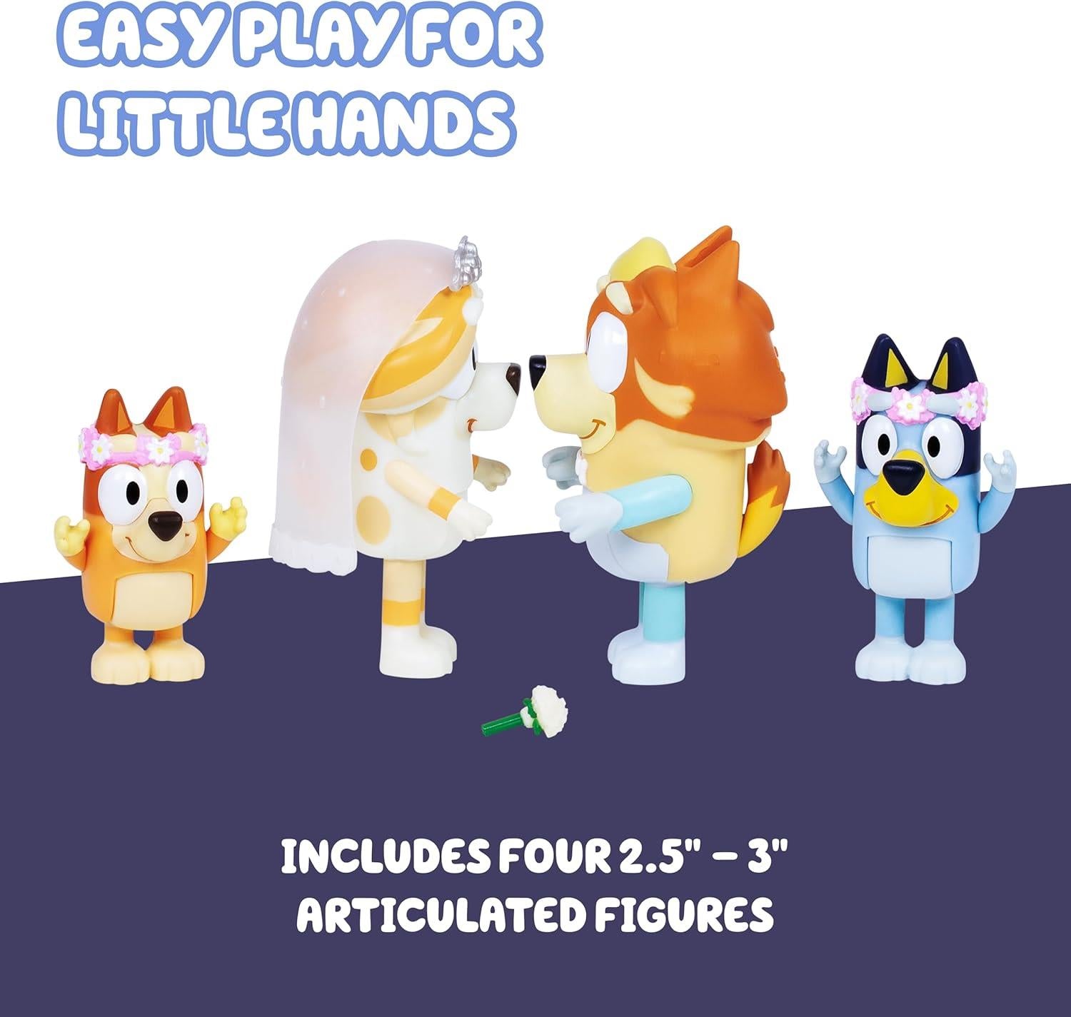 Bluey Wedding Time Family Figure Playset