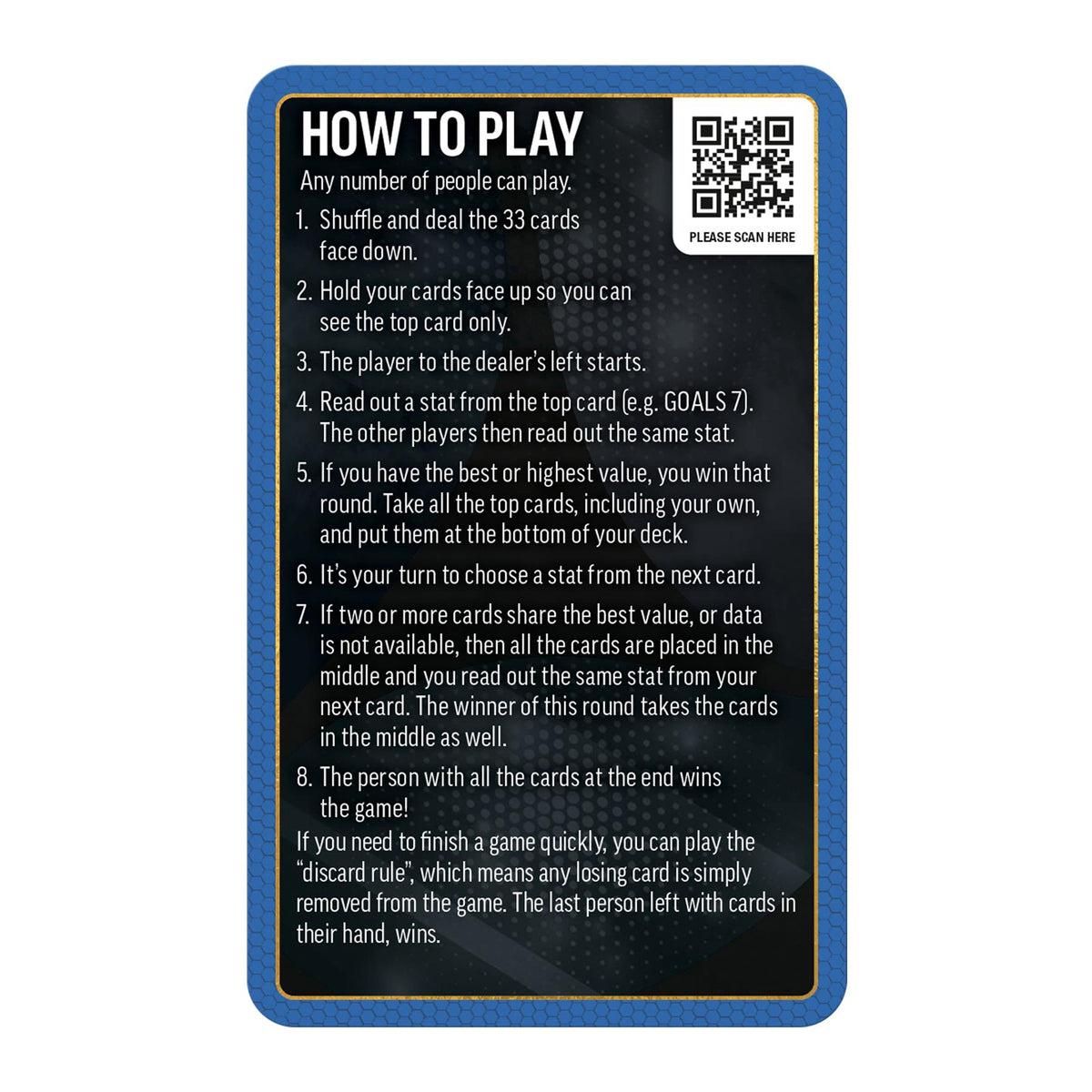 Top Trumps World Football Stars Top 200 Card Game – Chrome Blue Pack