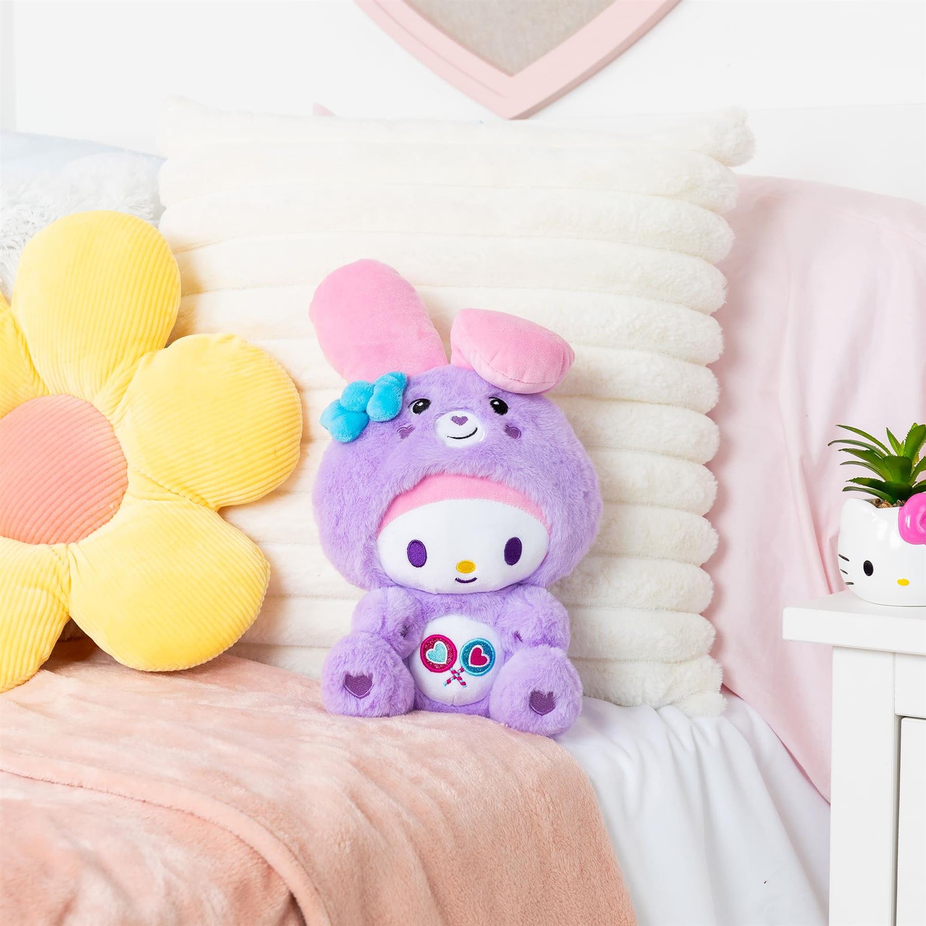 Care Bears x Hello Kitty My Melody as Share Bear Plush 25cm