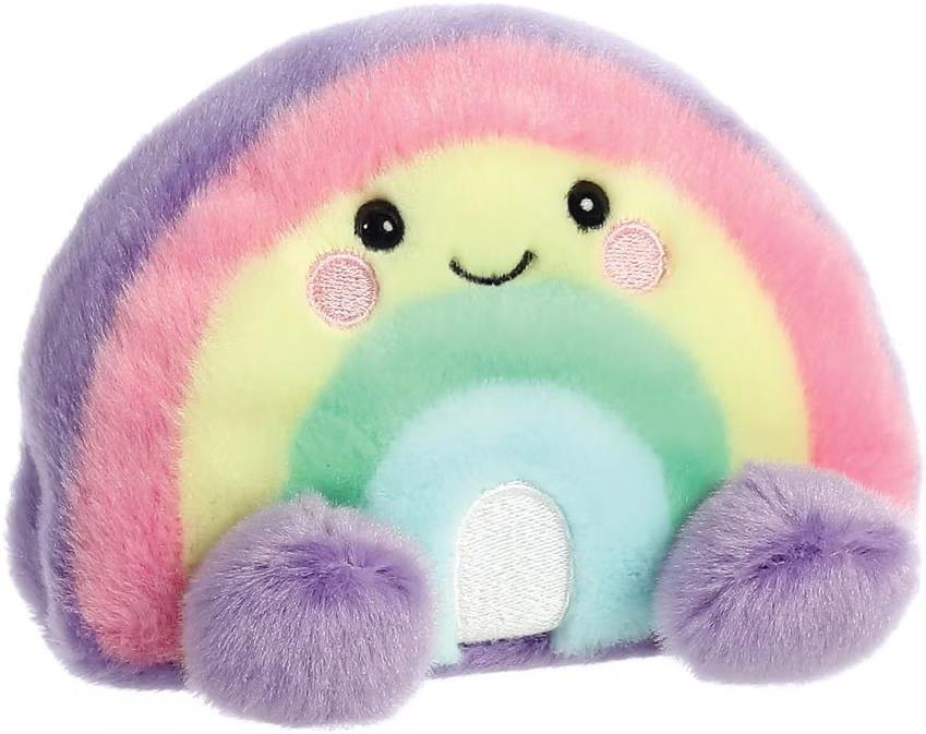 Aurora Palm Pals Vivi Rainbow 5 Inch Plush
