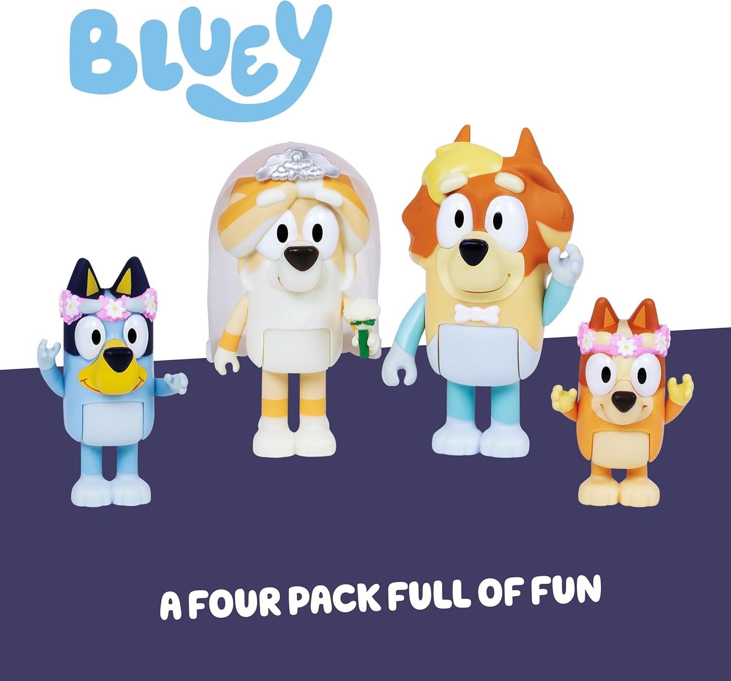 Bluey Wedding Time Family Figure Playset