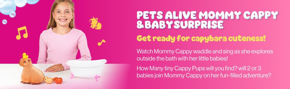 Pets Alive Mommy Capybara & Baby Surprise