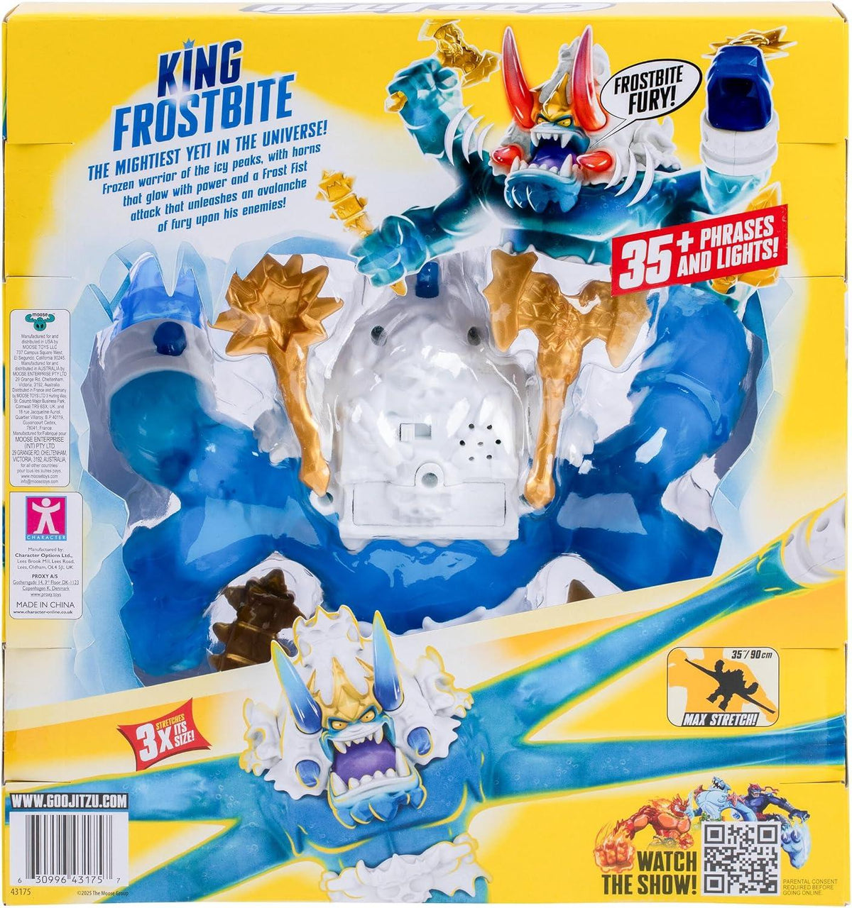 Goo Jit Zu 10-Inch Stretchy Action Figure - King Frostbite