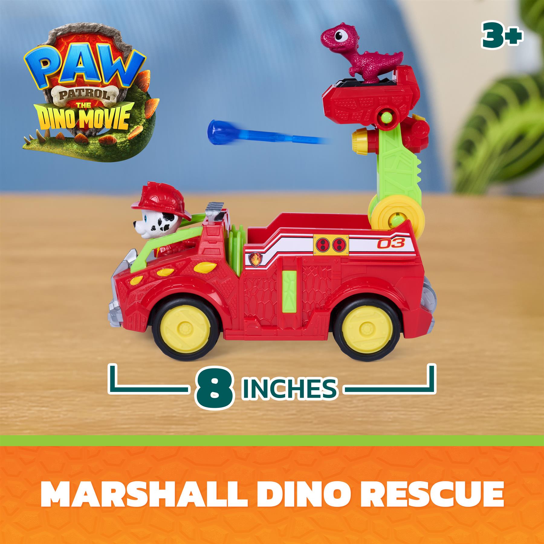 Paw Patrol Dino Themed Vehicle - Marshall