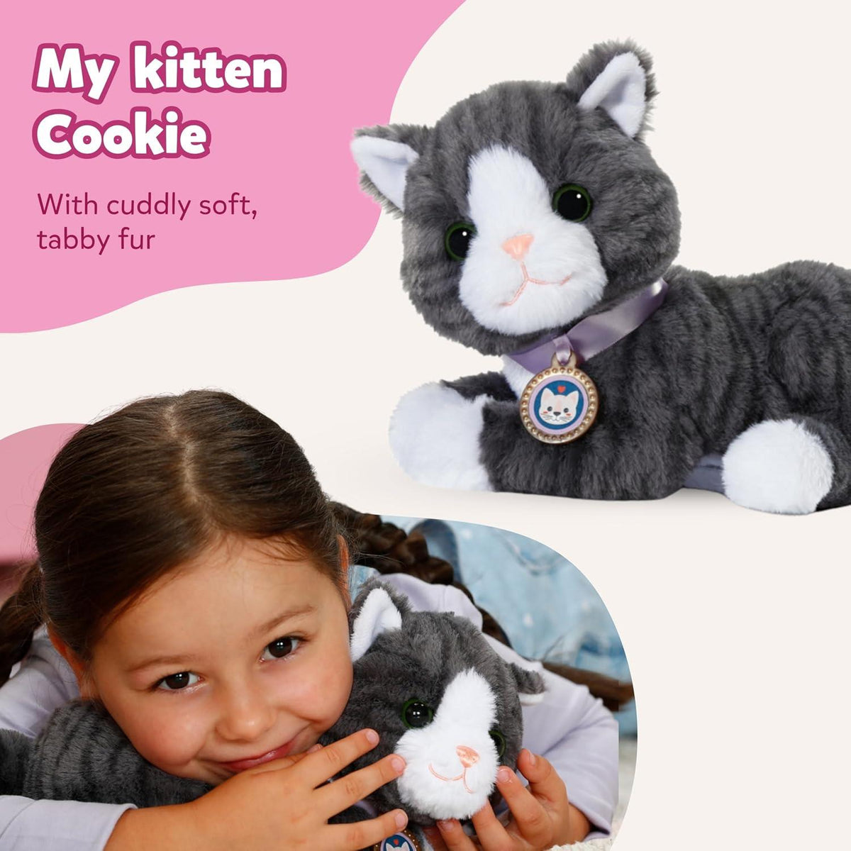 Baby born My Cat Cookie Interactive Pet Kitten with Cat Bed