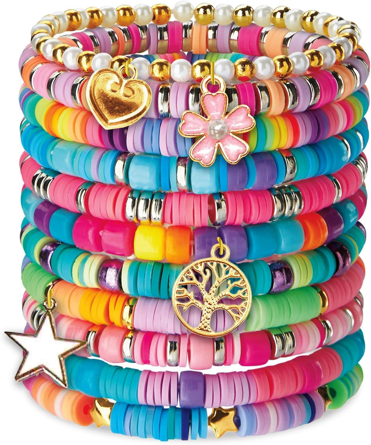 Shimmer 'n Sparkle Rainbow Bead & Charm Case