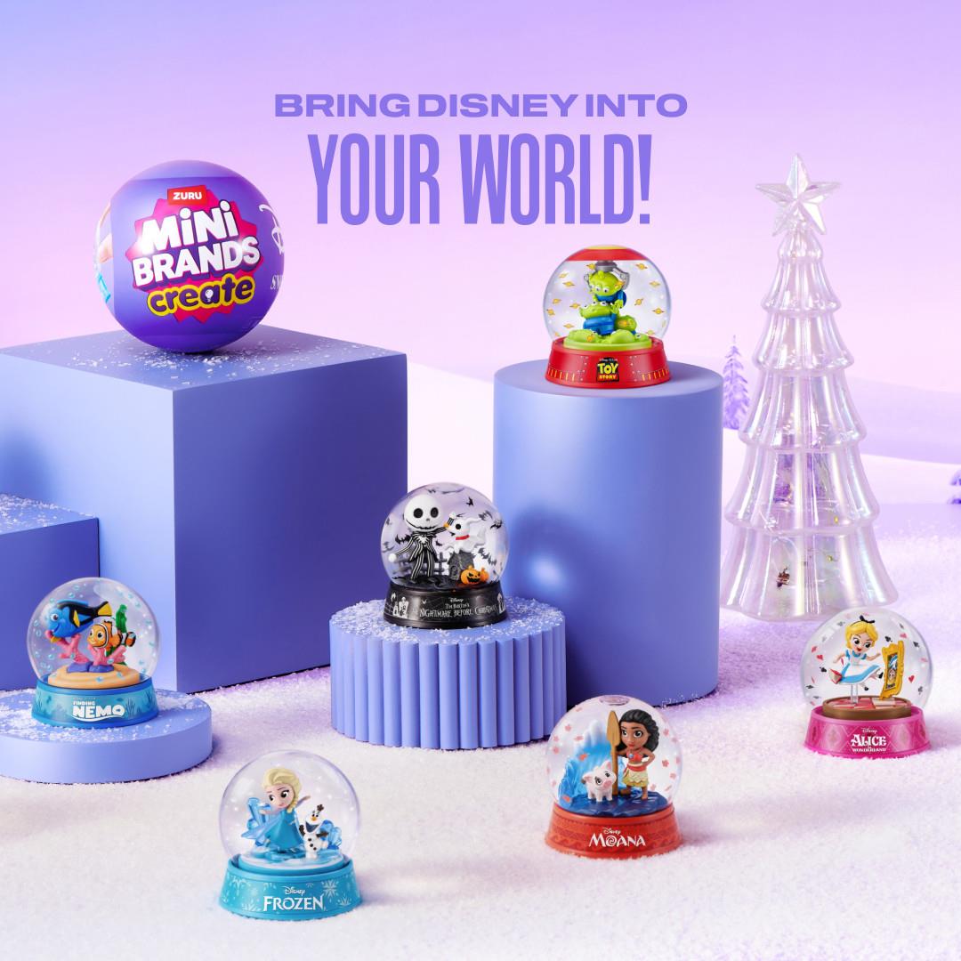 Zuru Mini Brands Series 1 Create Disney Snow Globes