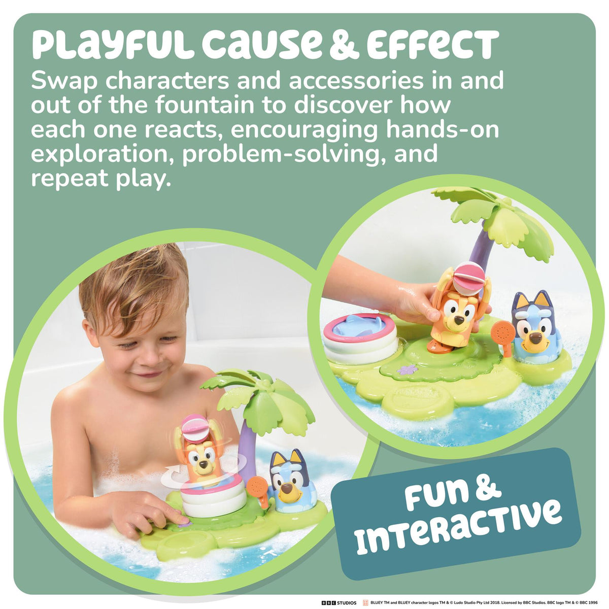Tomy Bluey Bath Island Bath Toy