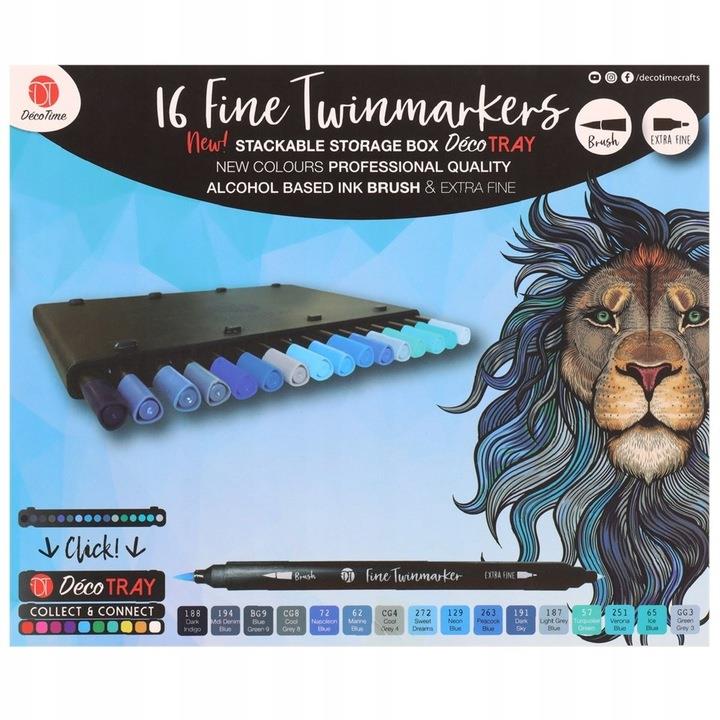 Deco Time 16 Fine Twinmarkers - Green