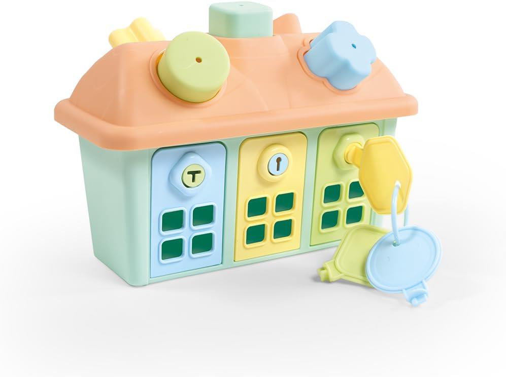 Shape Sorter Happy House Lockable Doors
