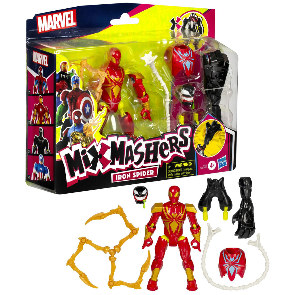 MixMashers Marvel Spider Man Iron Spider Deluxe Figure